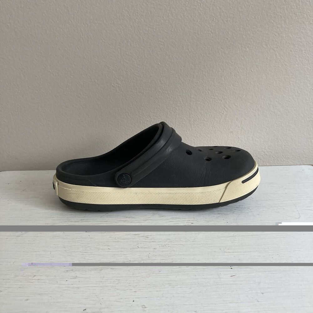 Crocs Kids Classic Crocbands Clogs Youth Unisex Shoes Size J3 Black Comfort - Picture 7 of 10
